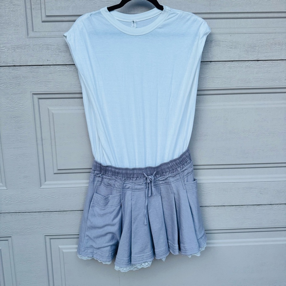 Anthropologie Daily Practice White Tee dress
